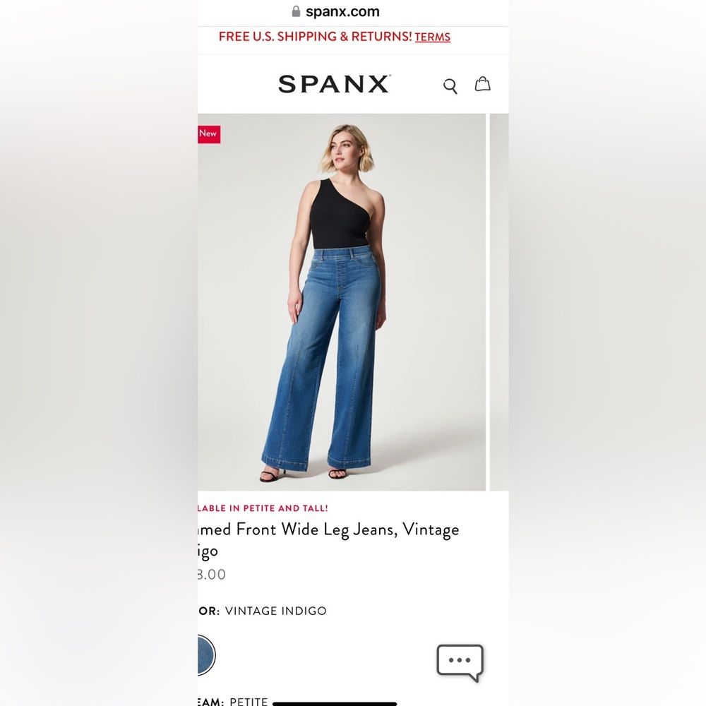 Spanx jeans. Petit medium. New, never been used.